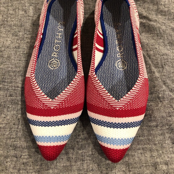 SOLD varsity stripe points rothy’s size 5.5 - Picture 3 of 7